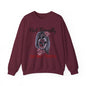 Edgy Skull Graphic Crewneck Sweatshirt | Halloween Gift, Casual Wear, Unisex Apparel, Cozy Sweatshirt, Unique Graphic Design