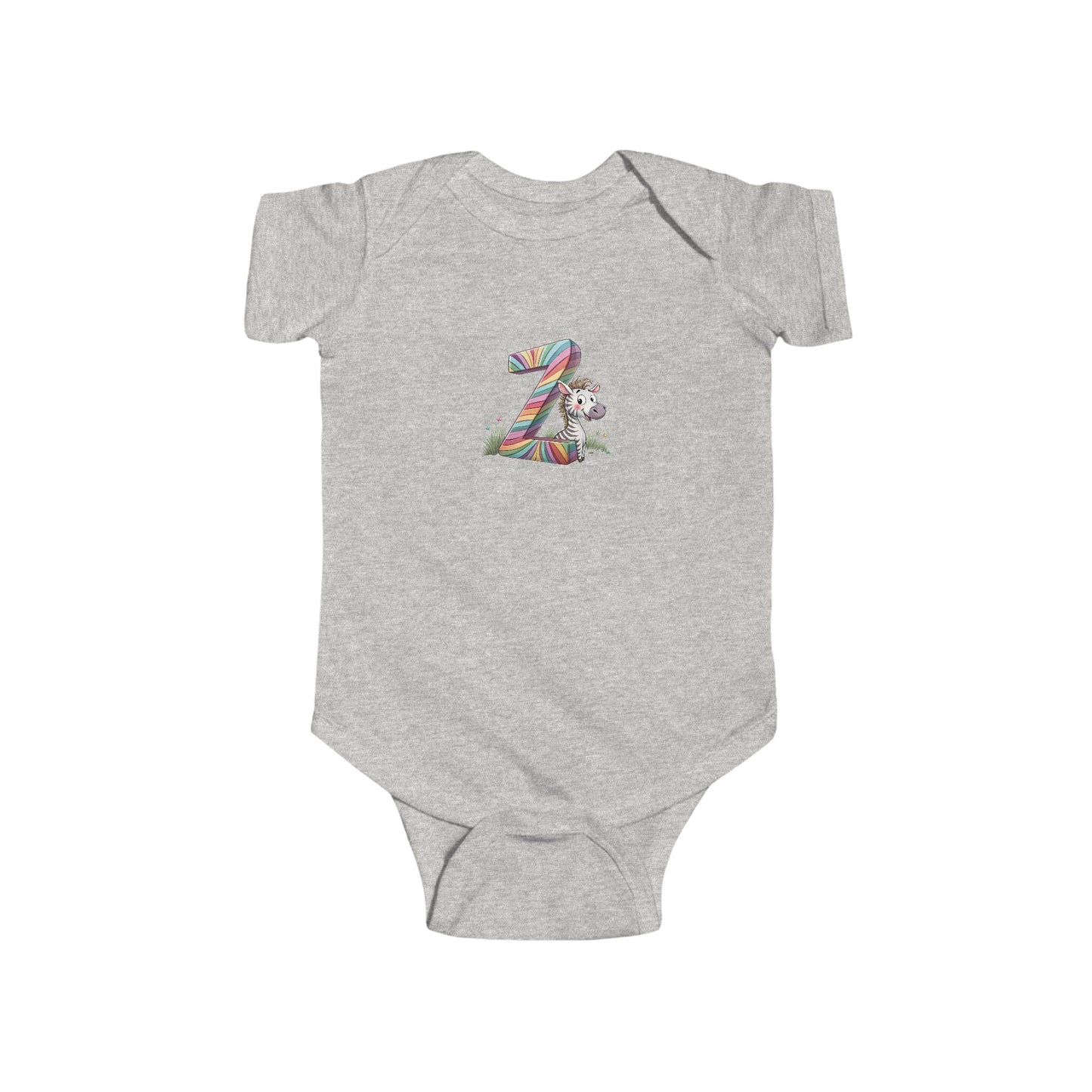 Whimsical Toddler Bodysuit with Colorful Number Z design, Baby Shower Gift, First Birthday Outfit, Cute Infant Apparel, Unisex Baby Clothes