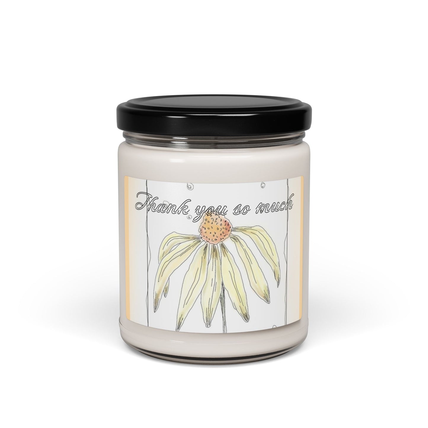 Soy Candle - Thank You So Much Floral Jar (9oz)