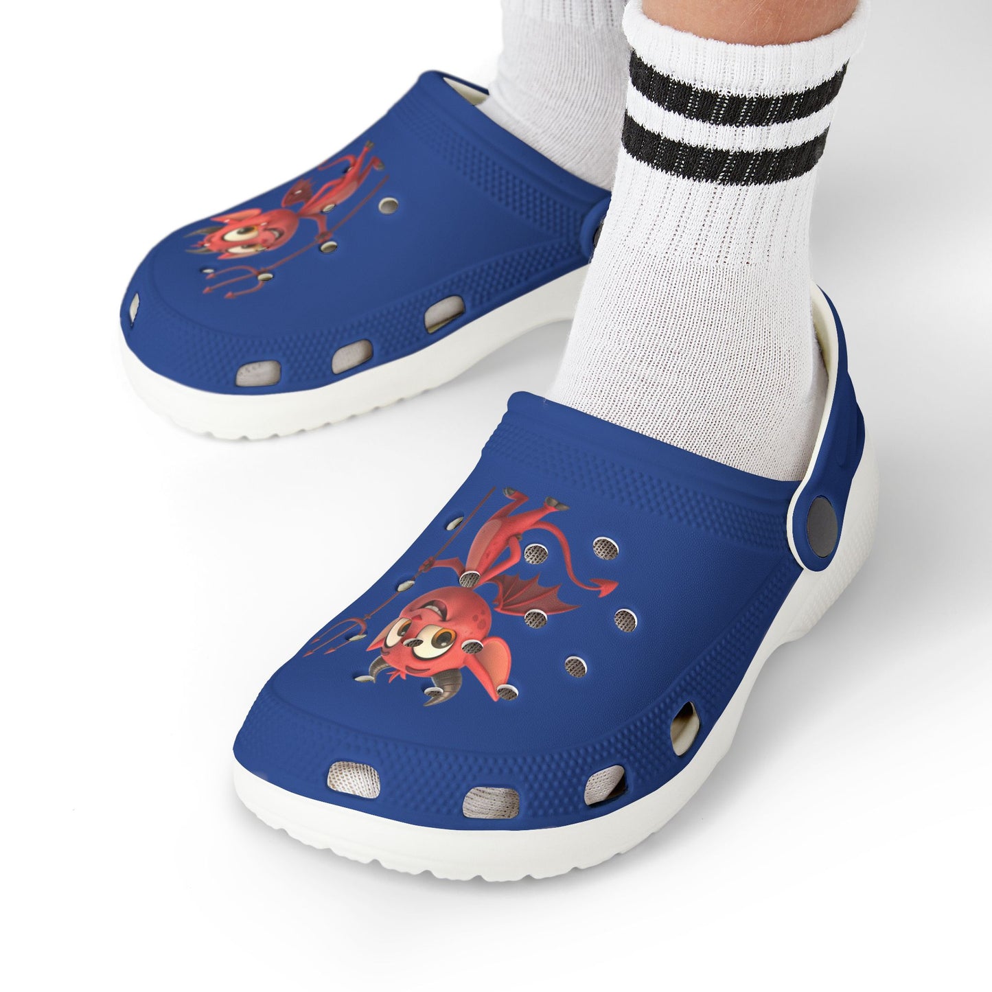 Kid's Fun Demon Clogs, Playful Footwear for Kids