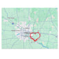 Heartwarming Minneapolis Jigsaw Puzzle with Tin, Personalized Gift, Home Decor, Family Activity, Travel Souvenir, Map Puzzle