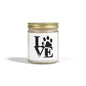 Pet Love Scented Candles - Coconut Apricot Wax for Dog Lovers, Gift for Pet Owners, Home Decor, Cozy Atmosphere, Valentine's Day
