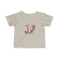 Ice Cream Letter J Infant Tee, Cute Baby Shirt, Kids Birthday Gift, Summer Outfit, Personalized Toddler Gift