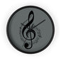 Musical Notes Wall Clock - Elegant Home Decor for Music Lovers
