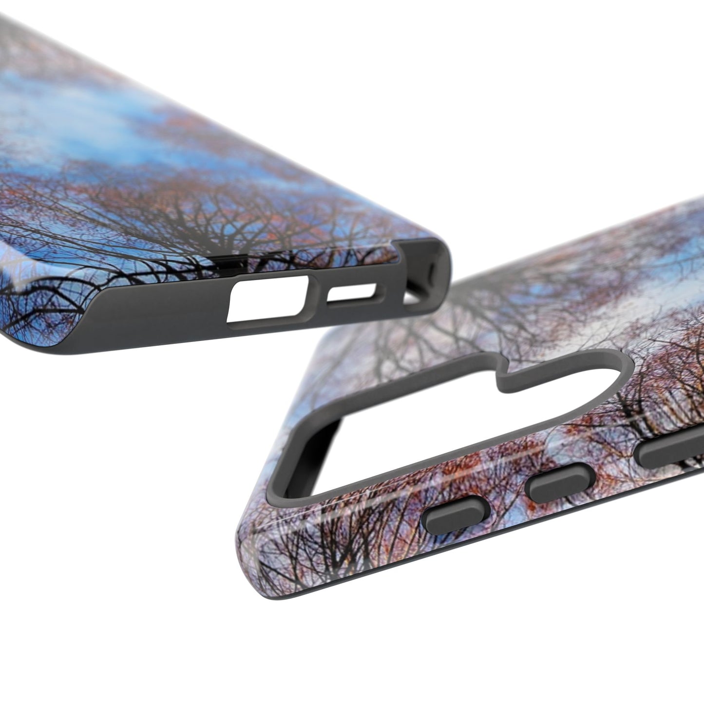Skyward Trees Phone Case — Nature Forest Canopy Protective Tough Case