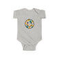 Floral Smile Baby Bodysuit — Cute Flower Smiley Infant Onesie