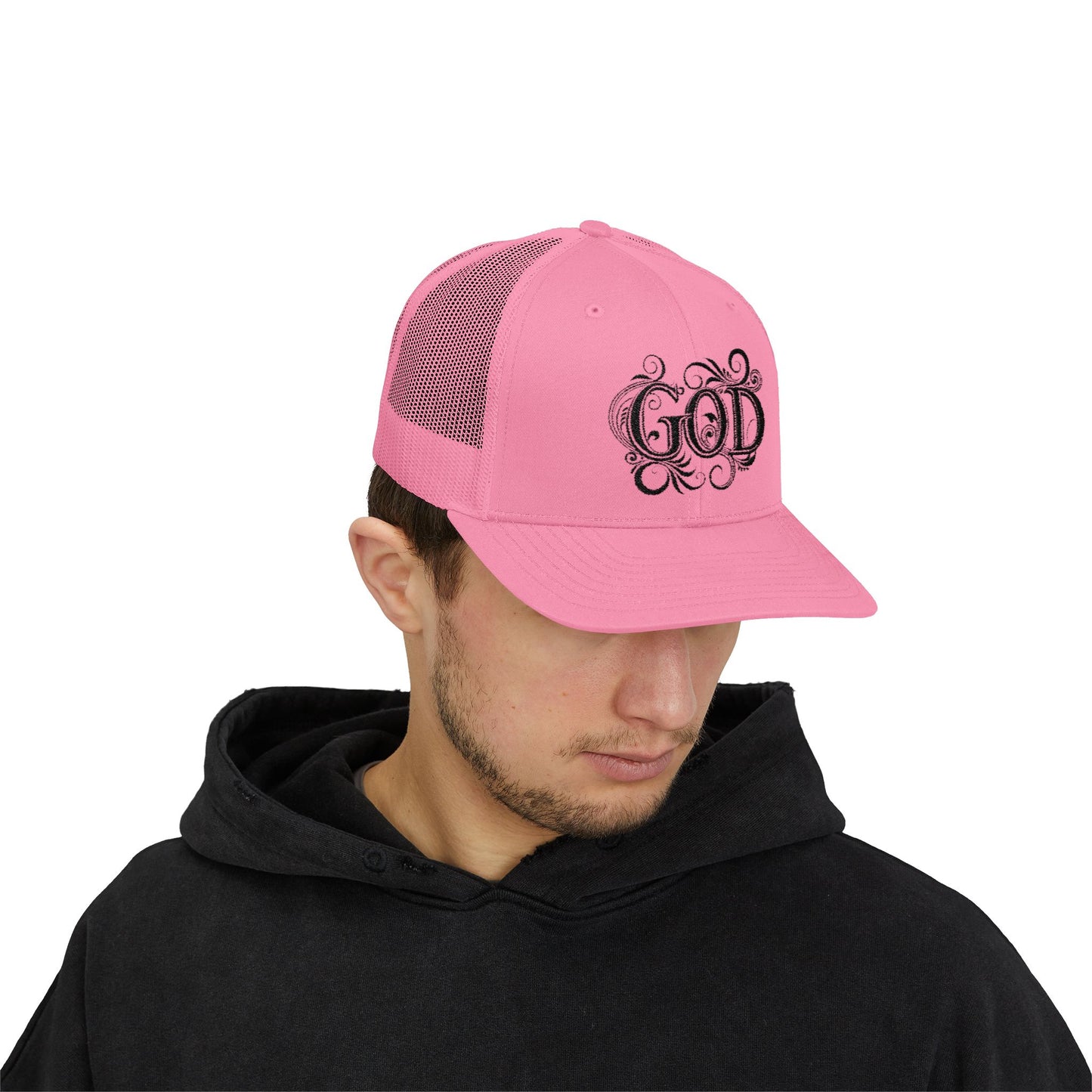 Divine Faith Snapback Trucker Cap - Spiritual Fashion, God Theme hat, Outdoor Style, Gift for Believers, Casual Wear