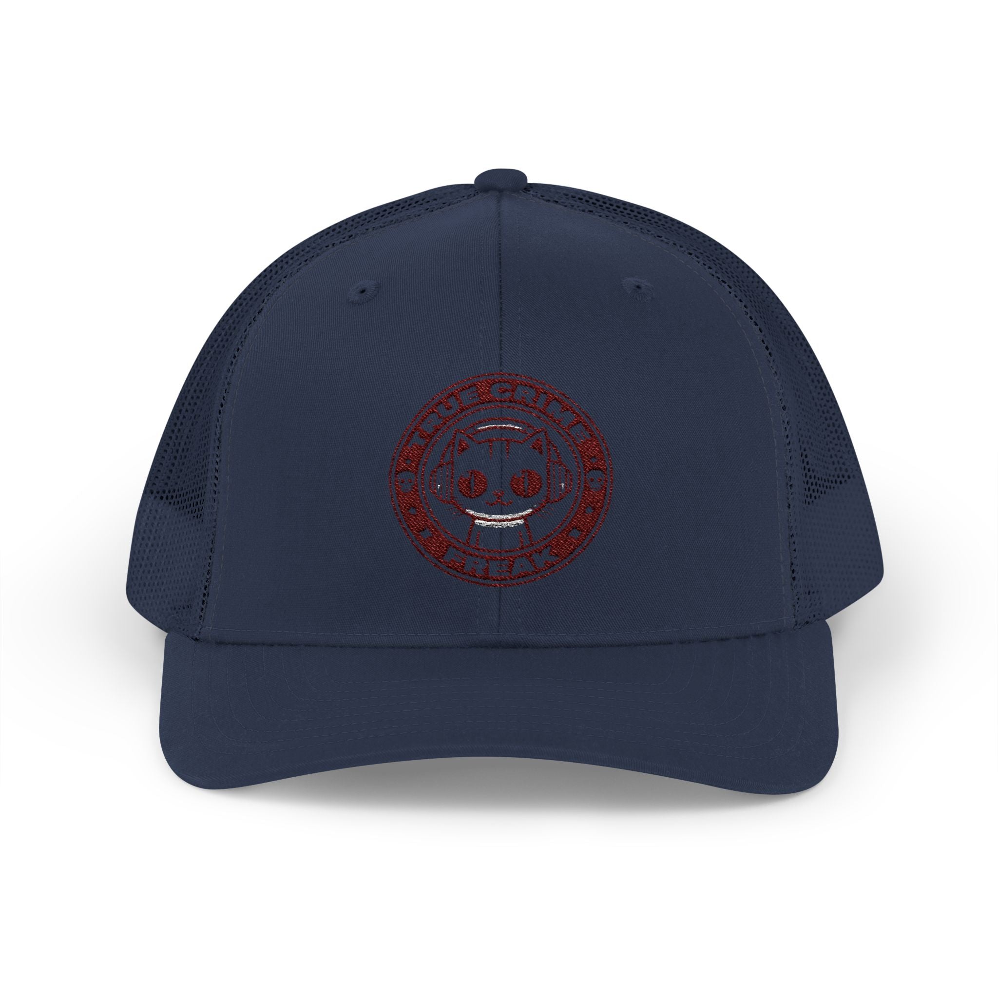 Trucker Cap — Cute Cat Circle Patch Snapback