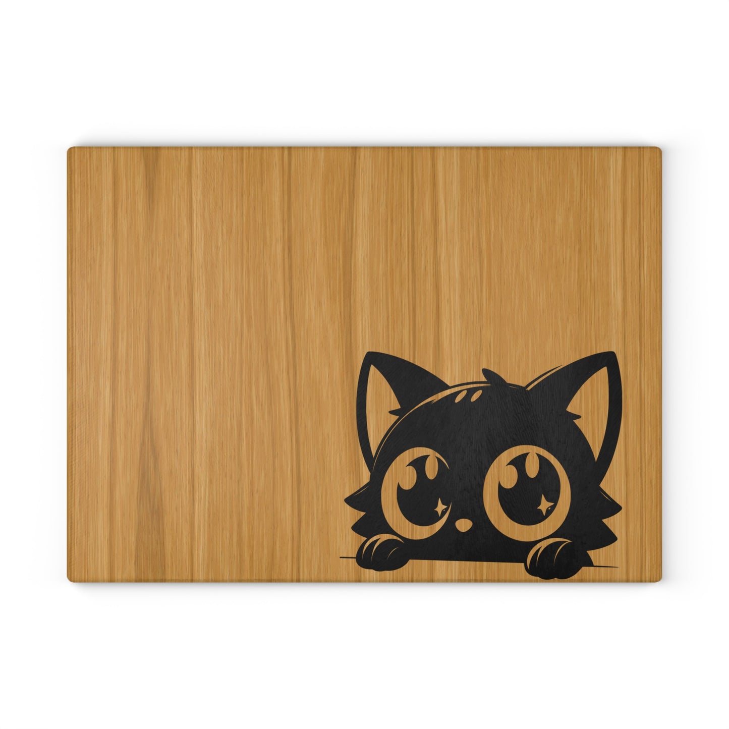 Cute Cat Glass Cutting Board
