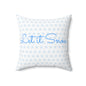 Winter Wonderland Square Pillow - Cozy Home Decor, Holiday Accent, Gift for Snow Lovers, 'Let it Snow' Cushion, Winter Greetings