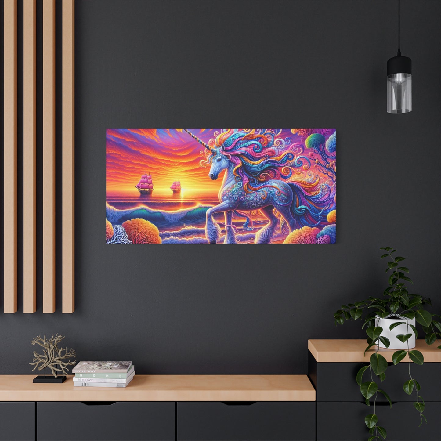 Matte Canvas, Stretched, 1.25"  Unicorn