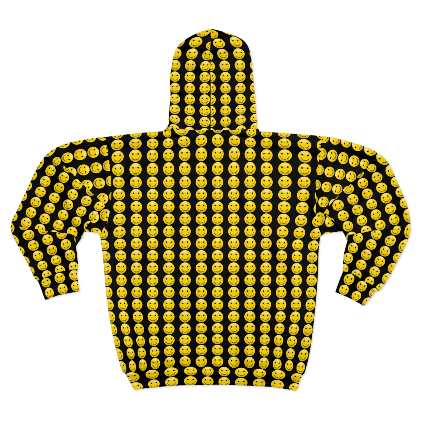 Happy Emoji Unisex Zip Hoodie, Fun Apparel for Casual Wear