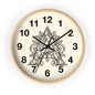Boho Floral Wall Clock, Home Decor, Gift for Her, Bohemian Style, Living Room Wall Art, Unique Timepiece, Handmade Clock