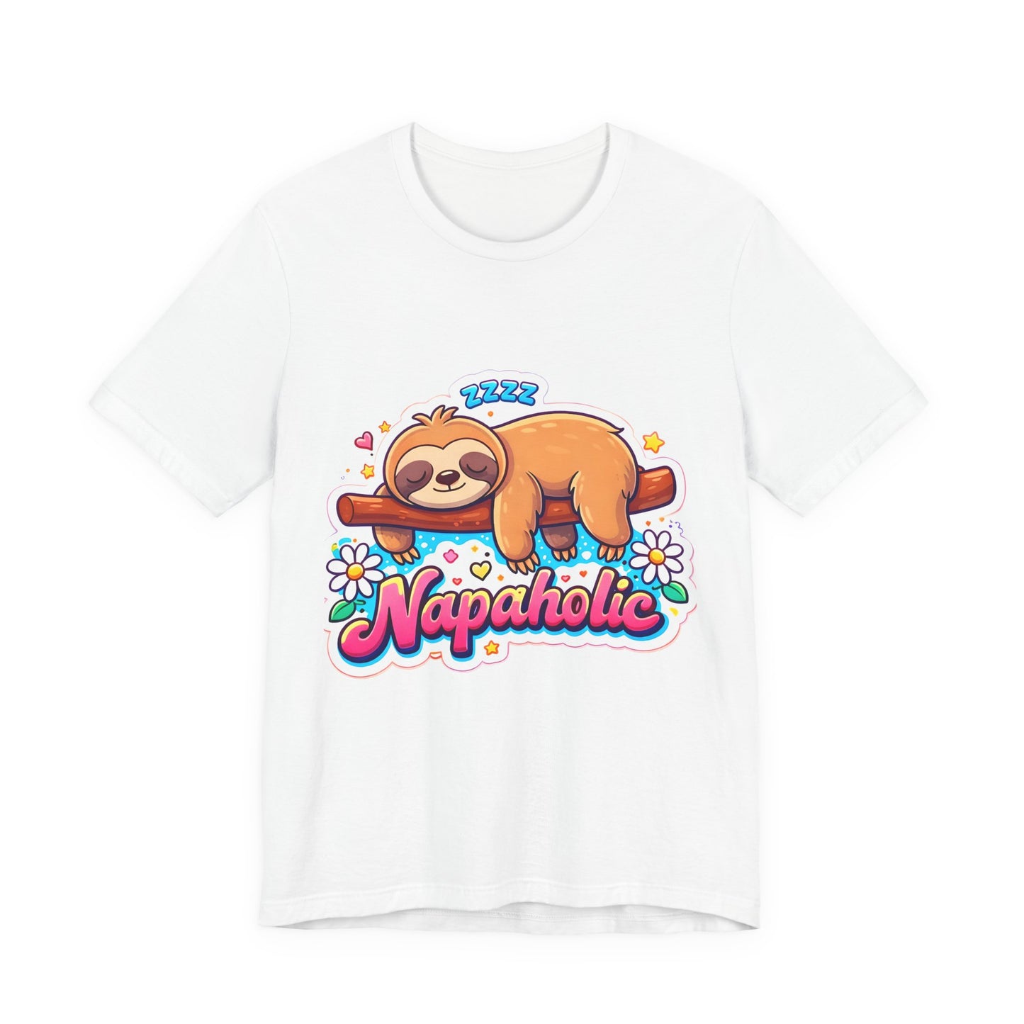 Napaholic Sloth Tee — Cute Sleeping Sloth 'Napaholic' Graphic T-Shirt