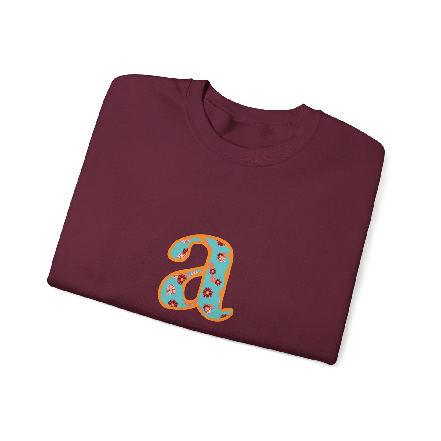 Personalized Initial Sweatshirt, Cozy Unisex Crewneck, Custom Gift for Her, Monogrammed Apparel, Perfect for Birthdays and Holidays