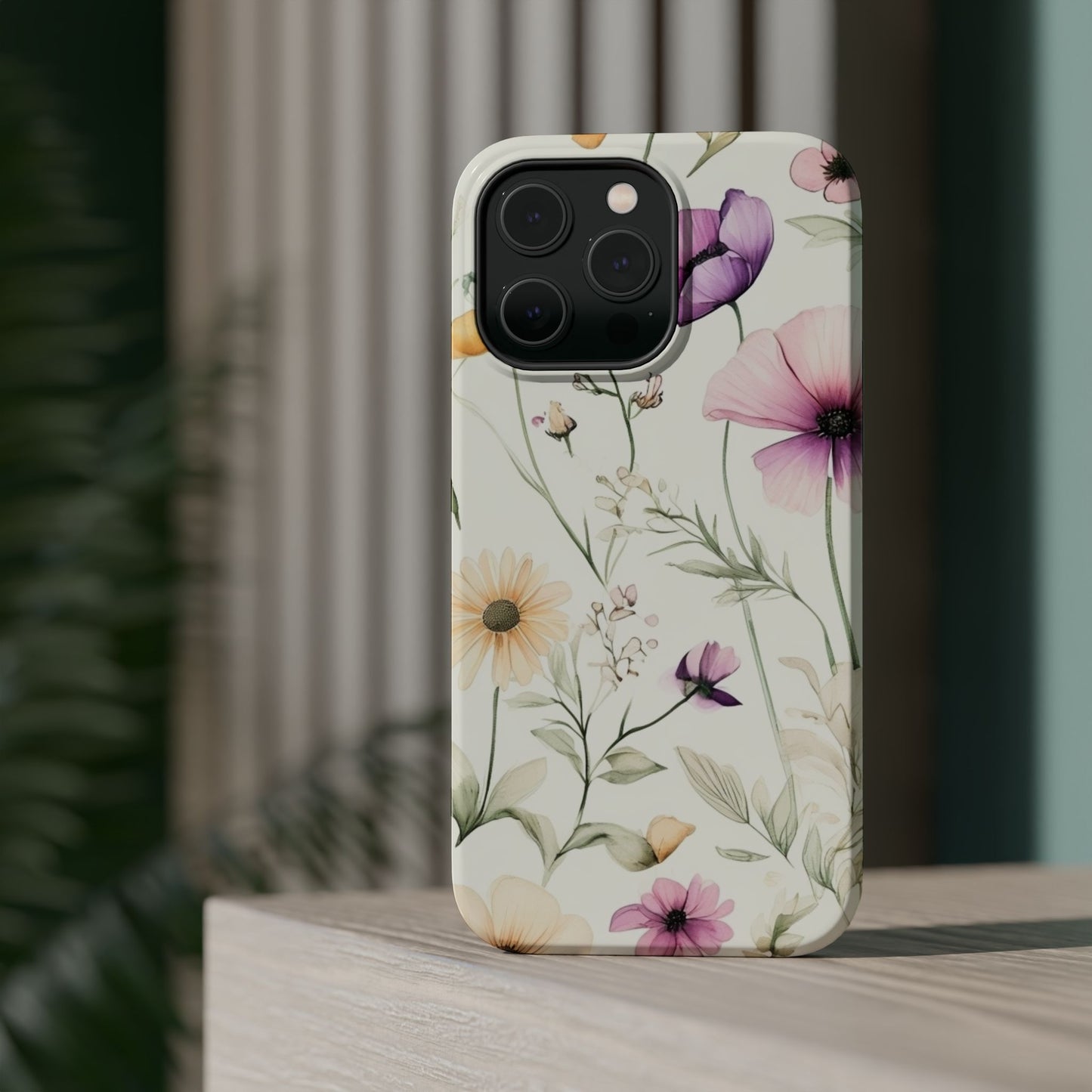 Floral Watercolor Magnetic Impact-Resistant Phone Case