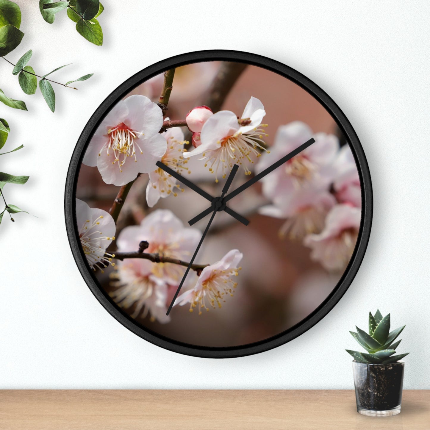 Elegant Floral Wall Clock