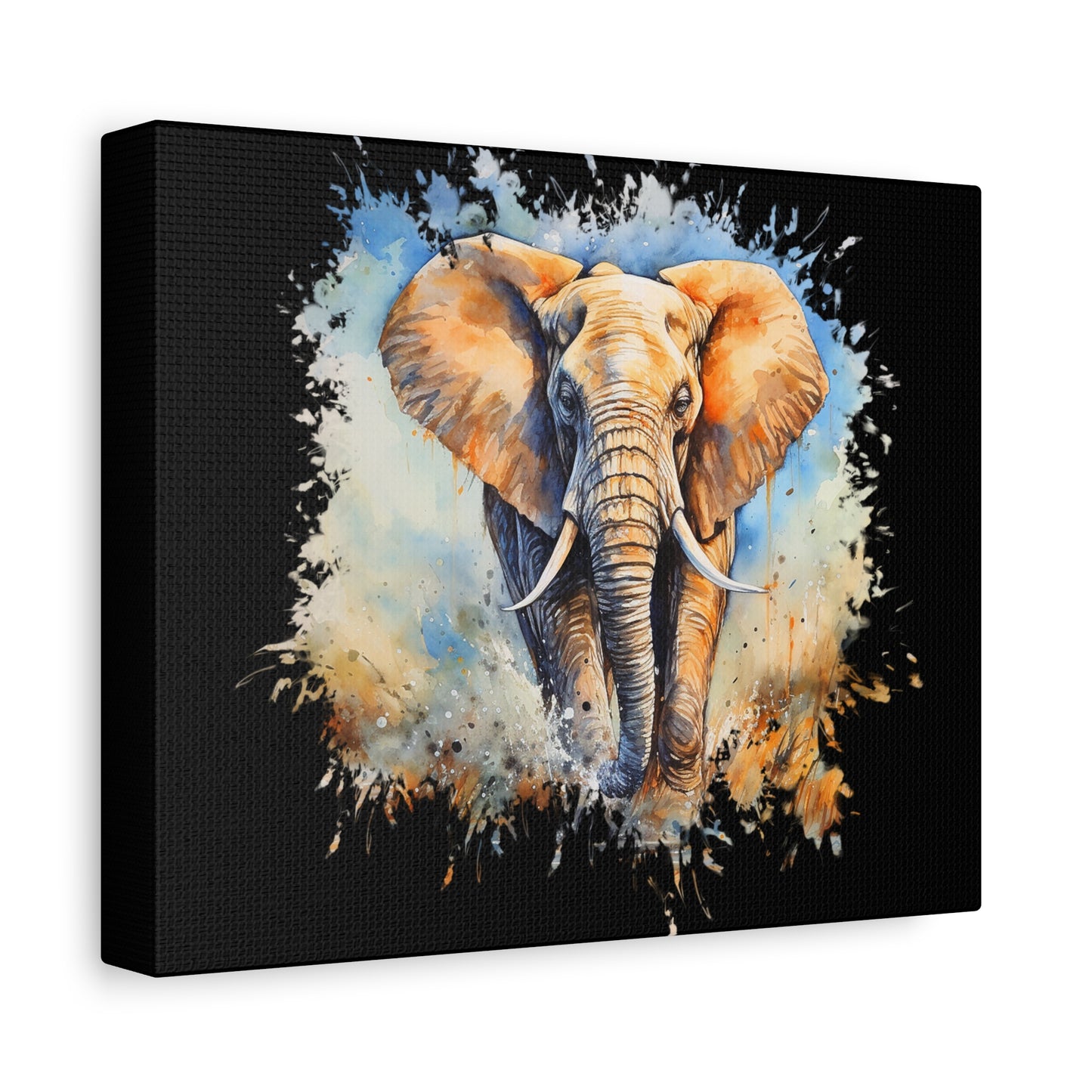 Matte Canvas, Stretched, 1.25" - Elephant