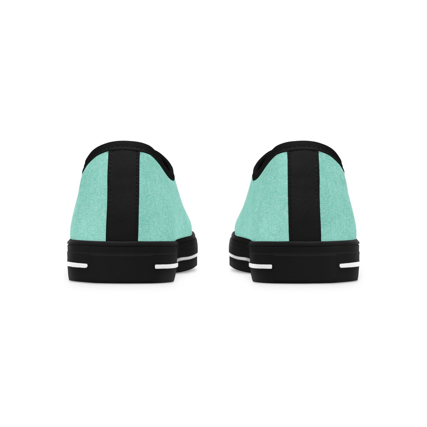 Mint Canvas Low Top Sneakers — Casual Everyday Shoes