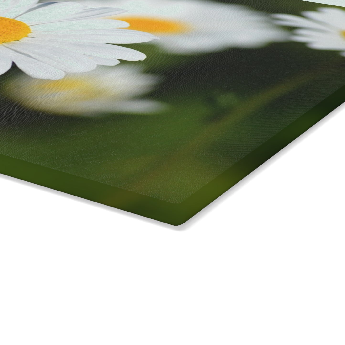 Charming Floral Glass Cutting Board - Kitchen Decor