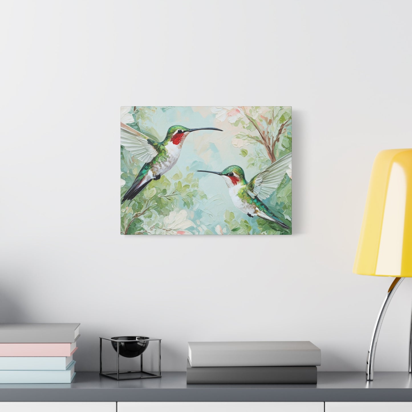 Hummingbird Canvas Wall Art — Stretched Matte Nature Print