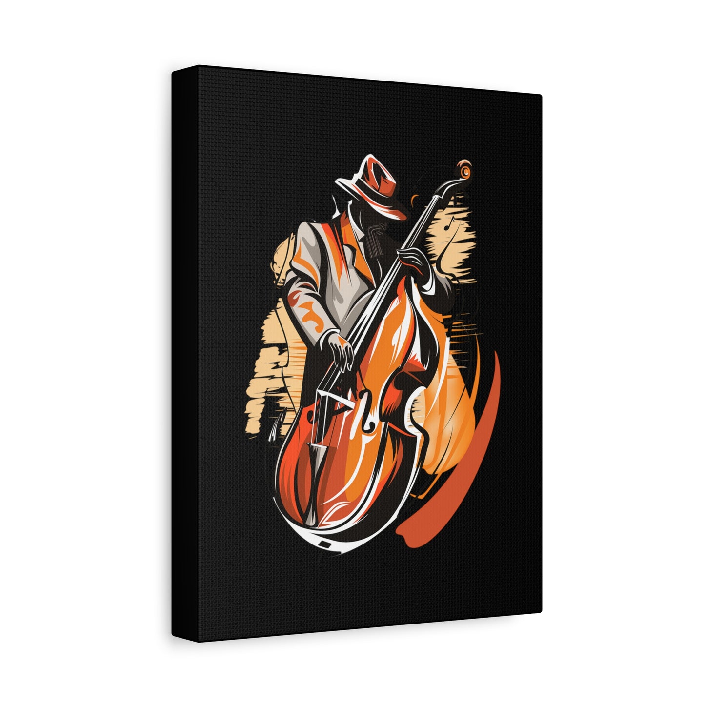 Matte Canvas, Stretched, 1.25" - Bass Player