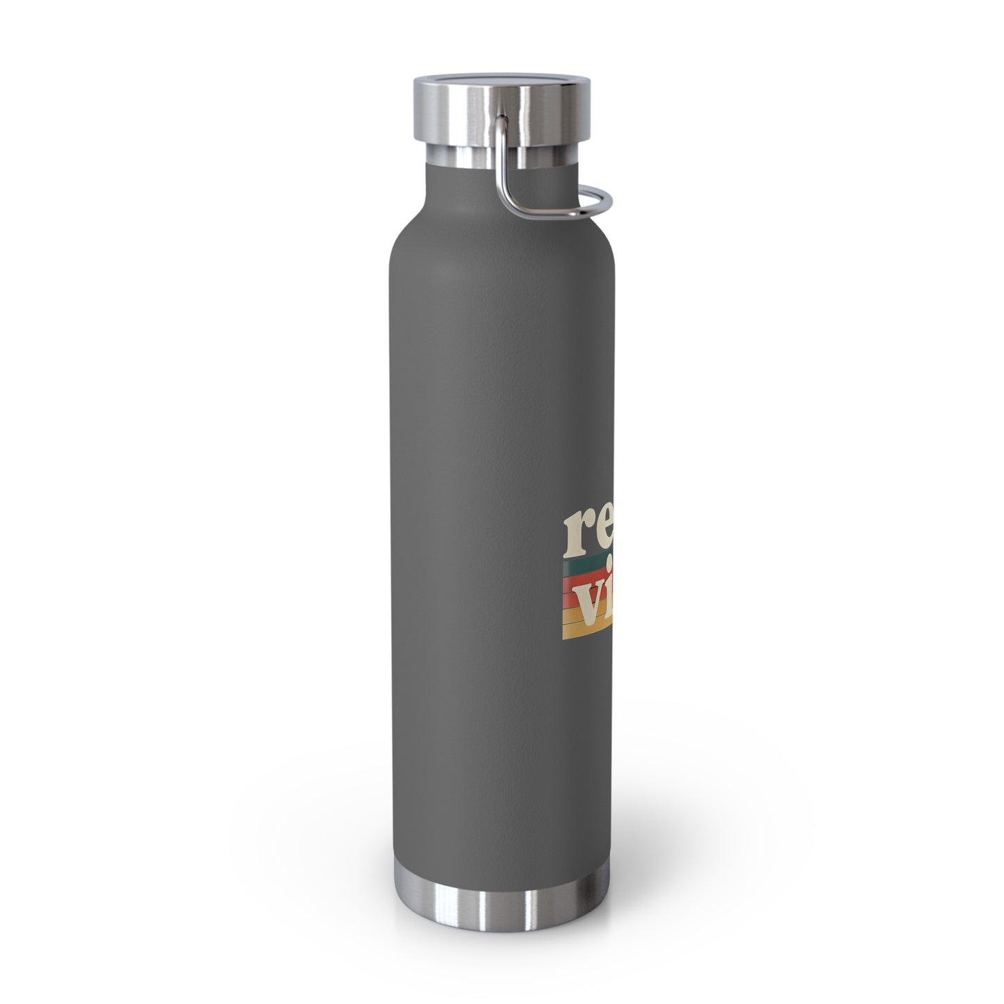 Retro Vibes Insulated Water Bottle, 22oz - Trendy Travel Flask, Stylish Hydration Gift for Fitness Lovers, Eco-Friendly Beverage Container