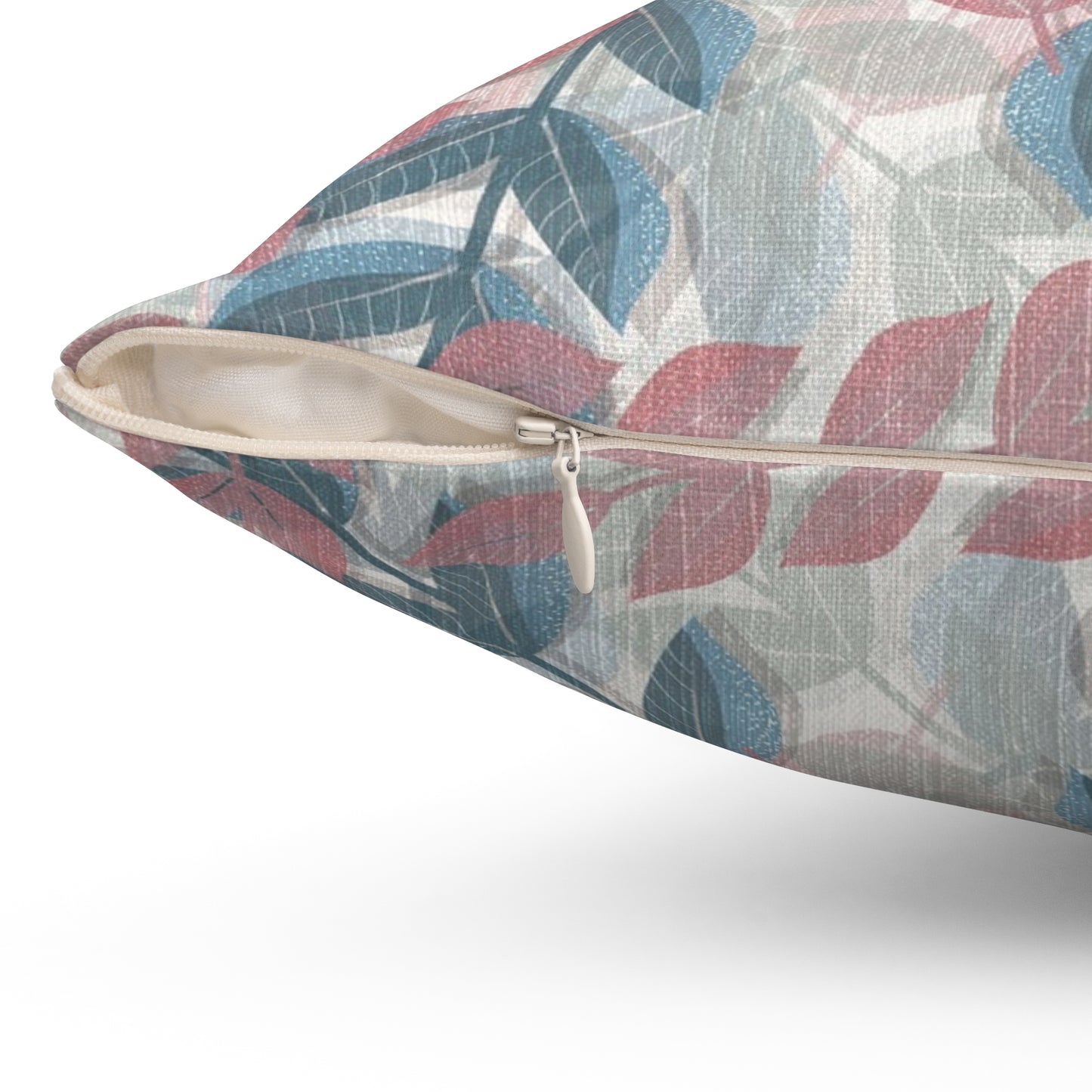 Boho Leaf Print Pillow | Cozy Decorative Cushion for Home Decor, Gift for Housewarming, Nature Lovers, Bohemian Style