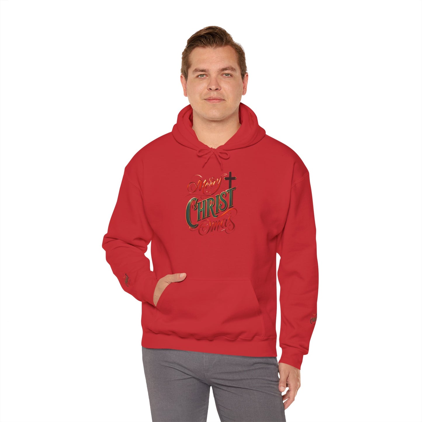 Merry Christmas Hoodie, Cozy Unisex Sweatshirt for Holiday Gatherings, Festive Gift Idea for Him/Her, Winter Apparel, Christmas Sweater
