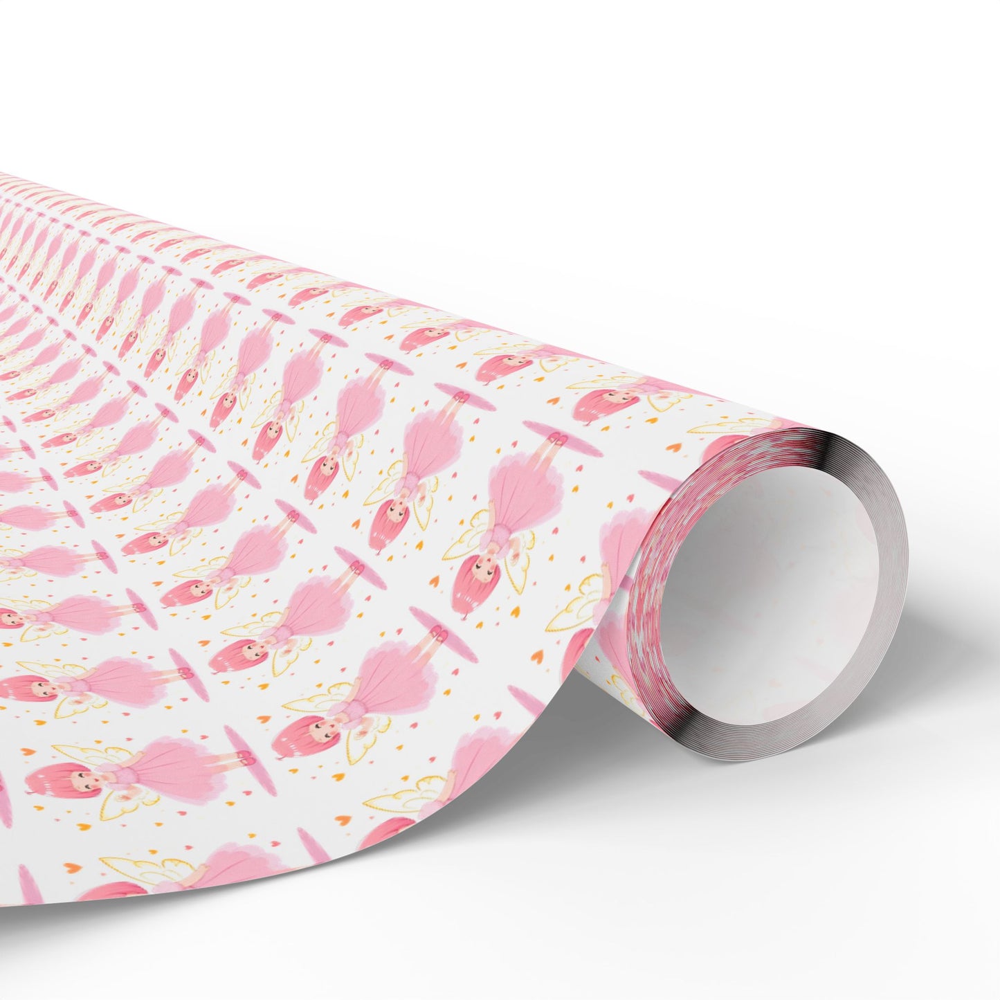 Pink Heart Pattern Wrapping Paper Roll — Cute Valentine & Birthday Gift Wrap