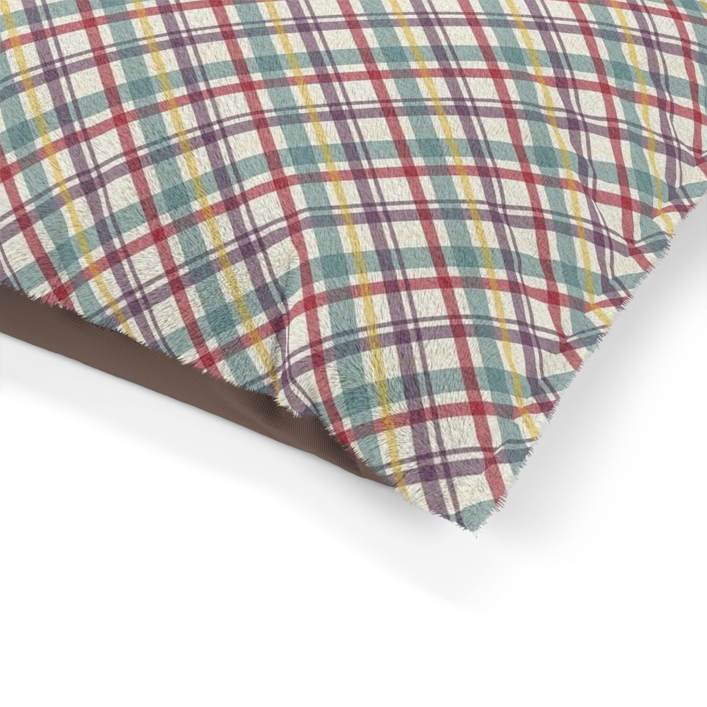 Cozy Plaid Pet Bed for Cats and Dogs, Comfortable Dog Bed, Soft Pet Cushion, Modern Pet Furniture, Stylish Dog Bed