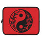 Stylish Laptop Sleeve with Yin Yang Design, Tech Carry Case, Gift for Students, Men and Women, Office and Home Use, Modern Gadget Sleeve