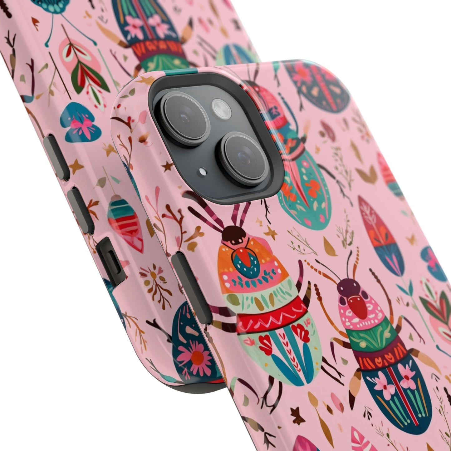 Phone Case — Colorful Boho Beetle Magnetic Impact-Resistant Cover
