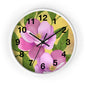 Floral Wall Clock, Boho Decor for Home, Functional Art, Gift for Her, Living Room Accent