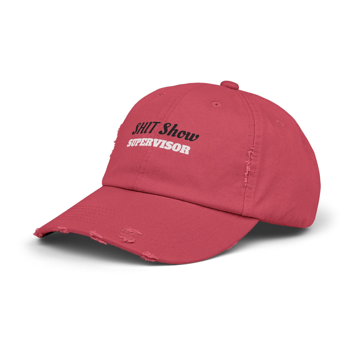 Unisex Distressed Cap, Fun Gift for Supervisors, Casual Hat, Distressed Dad Hat, Funny Cap for Events, Party Accessory, Everyday Wear