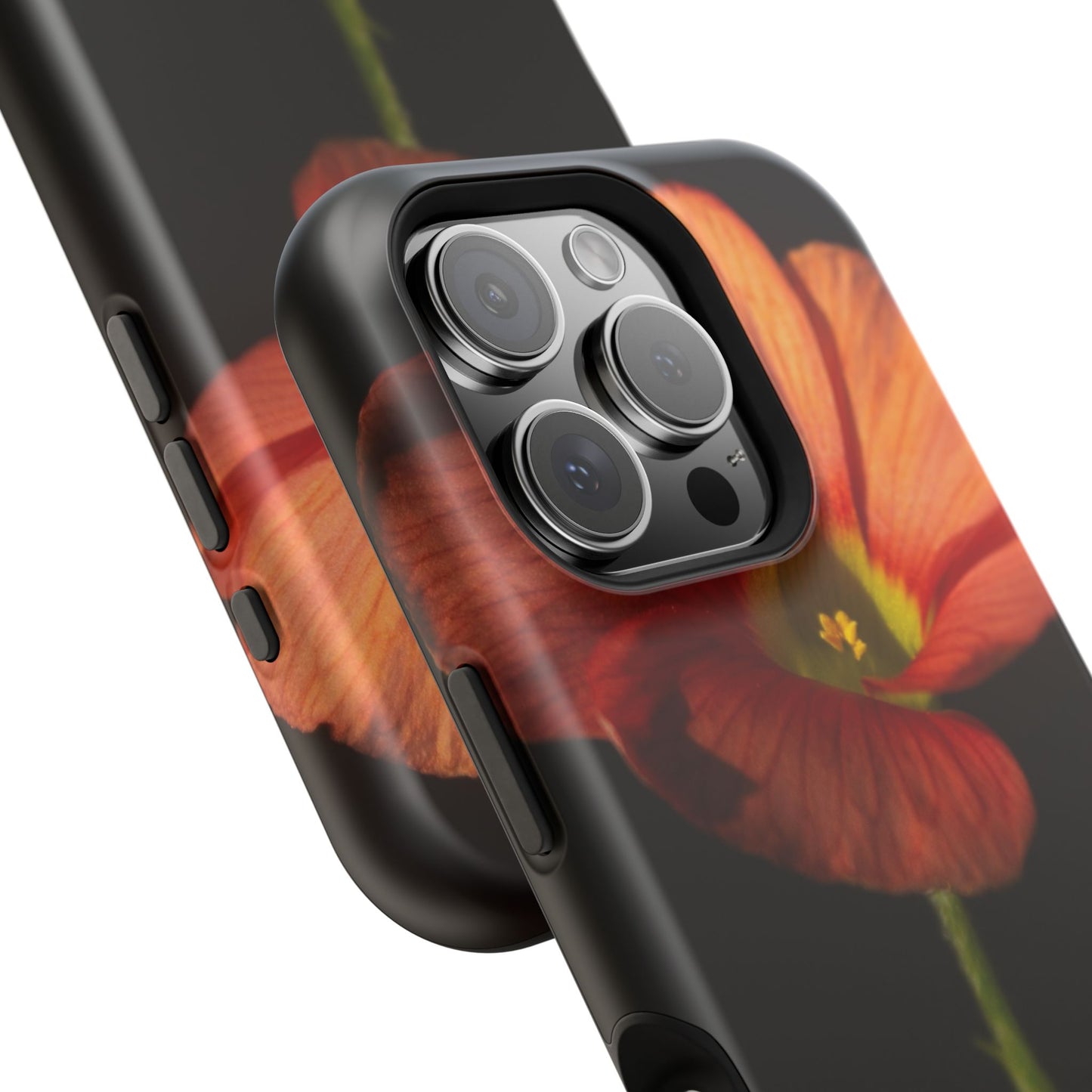 Poppy Bloom Magnetic Impact Phone Case — Slim Protective Floral Design
