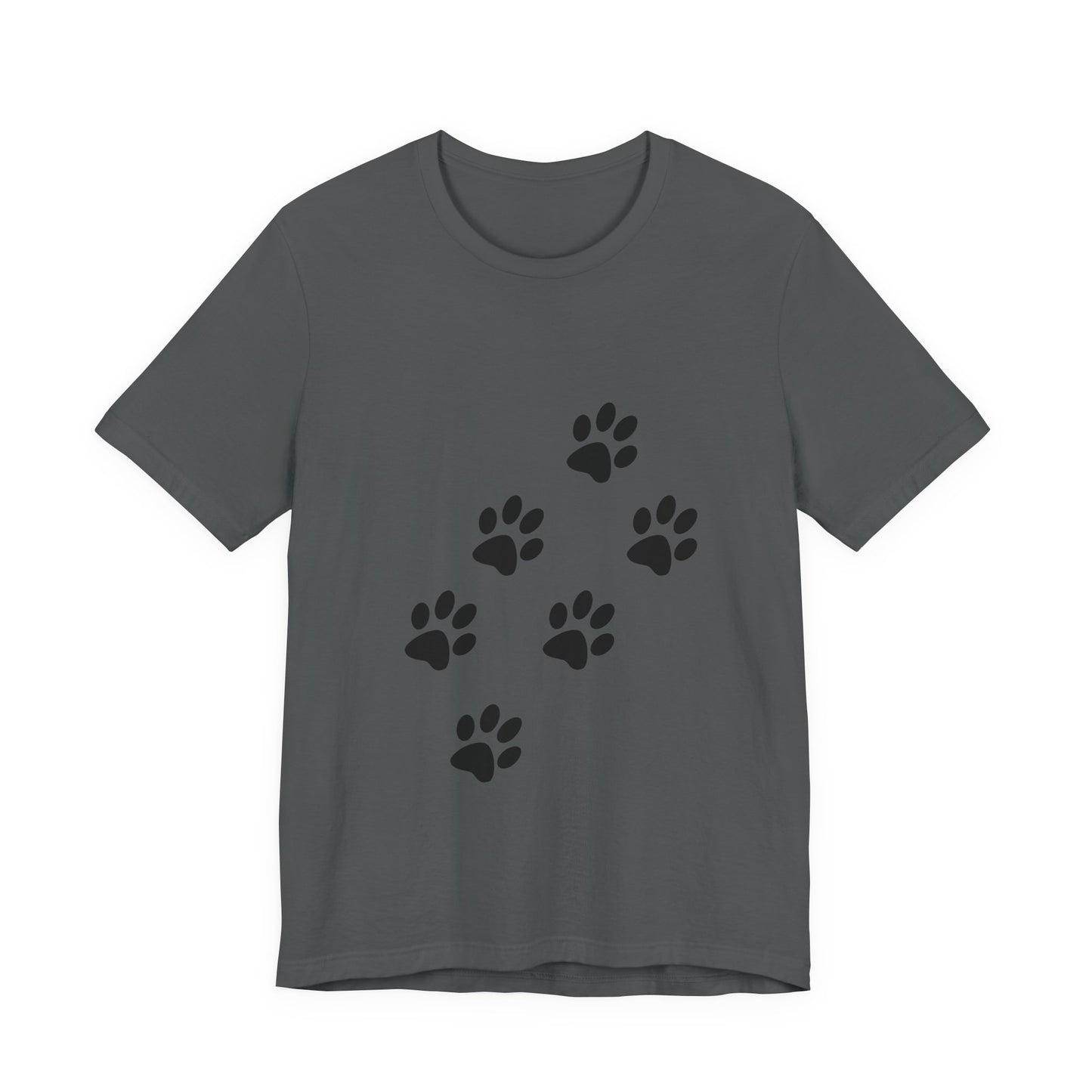 Paw Print Short Sleeve Tee | Unisex Animal Lover Shirt, Pet Owner Gift, Casual Wear, Gifts for Dog Lovers, Comfortable T-Shirt