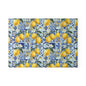 Lemon Tile Glass Cutting Board – Mediterranean Citrus Kitchen Decor