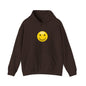 Smiley Face Hooded Sweatshirt, Cozy Unisex Hoodie, Casual Wear, Gift for Friends, Cheerful Apparel, Everyday Comfort Clothing