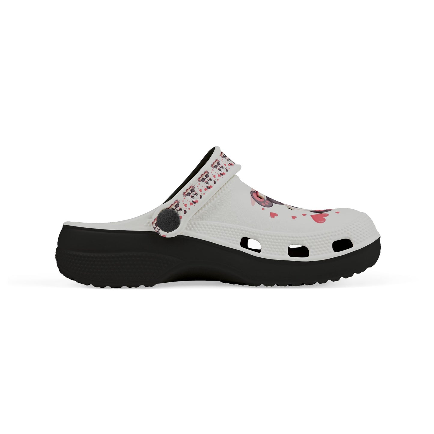 Kids Panda Heart Clogs