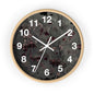 Vintage Dark Floral Wall Clock — Moody Botanical Timepiece with Large Numerals