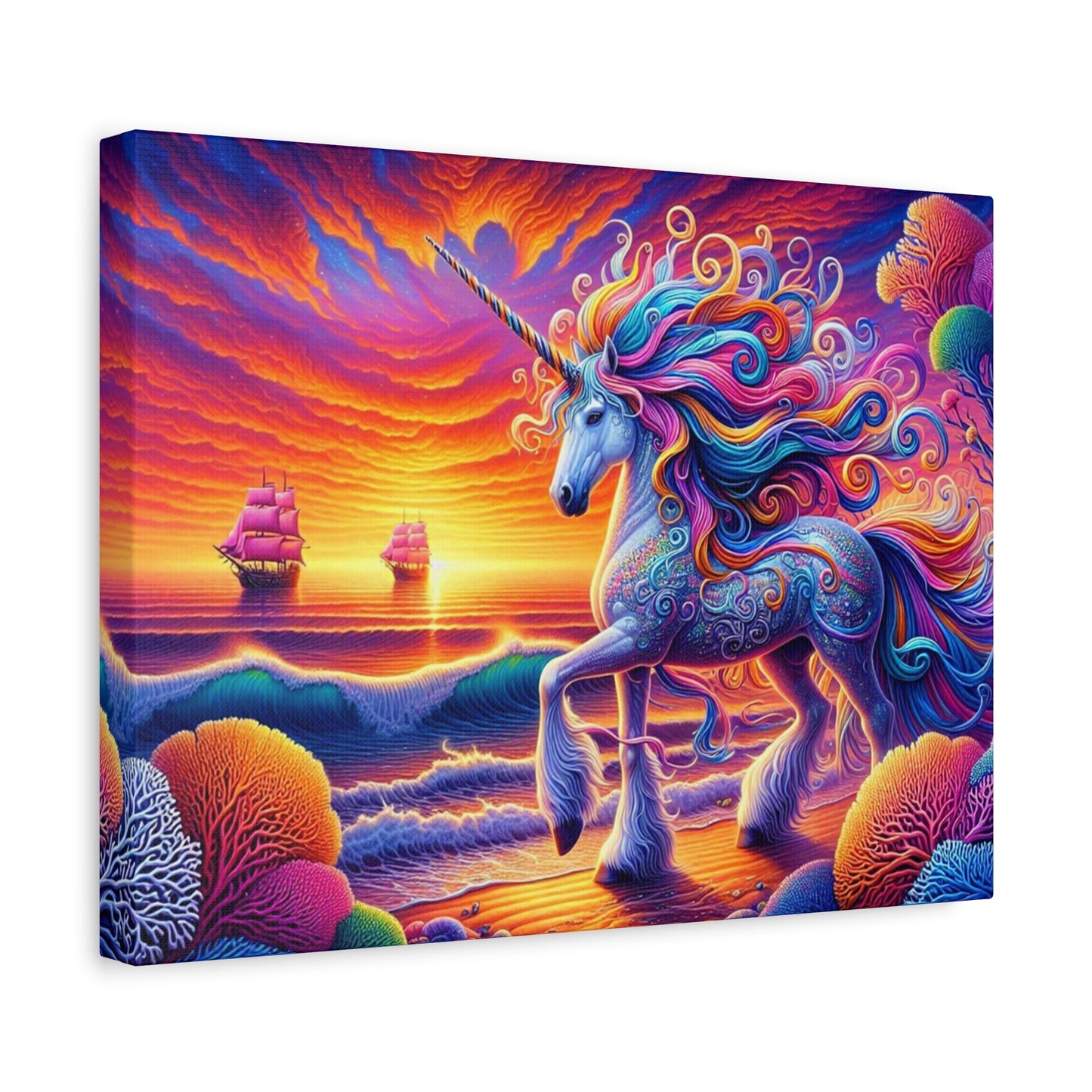 Matte Canvas, Stretched, 1.25"  Unicorn
