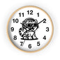 Cool Cat Design Wall Clock - Fun Decor for Animal Lovers, Tiger Clock, Unique Home Gift, Trendy Animal Wall Art, Kids Room Decor