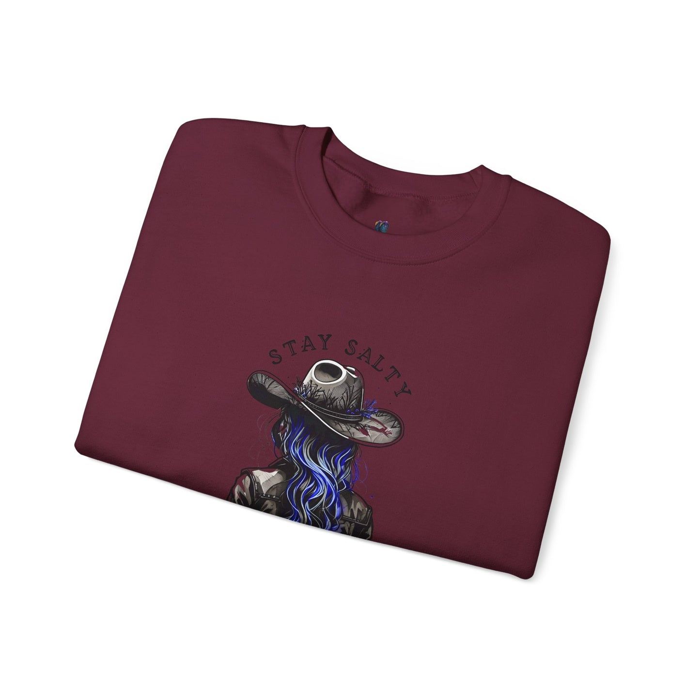 Stay Salty Cowgirl Sweatshirt | Cozy Western Apparel, Gift for Horse Lovers, Casual Wear, Cowboy Culture, Fall Fashion