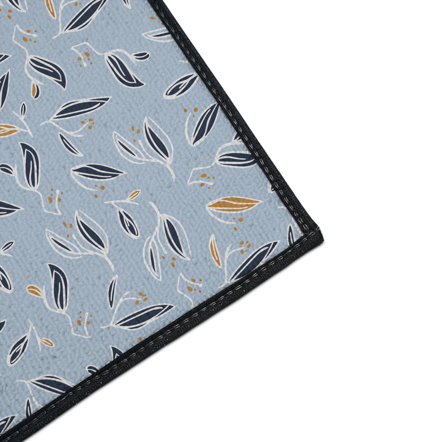 Leaf Pattern Heavy-Duty Floor Mat — Non-Slip Entry & Kitchen Rug
