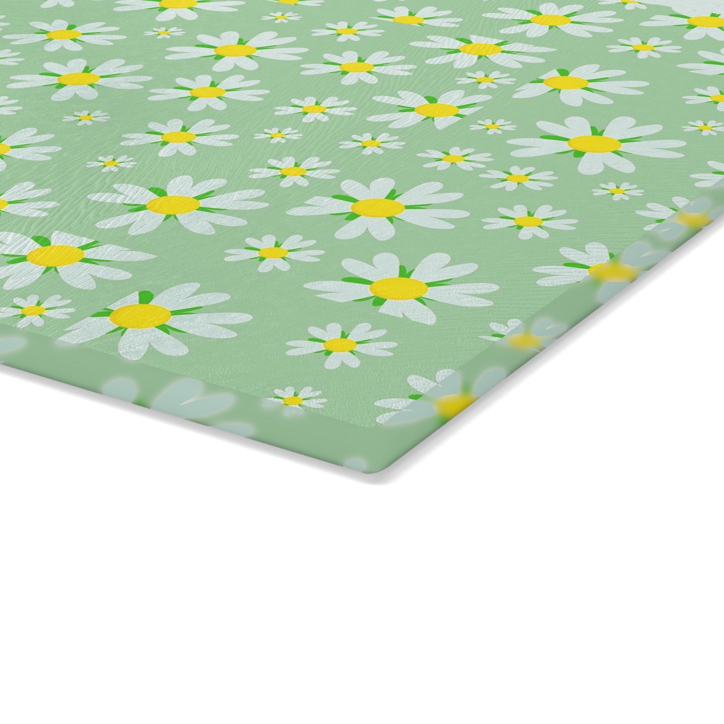 Charming Daisy Glass Cutting Board, Floral Kitchen Decor, Gift for Chefs, Home Essentials, Mother's Day Present, Spring Kitchenware