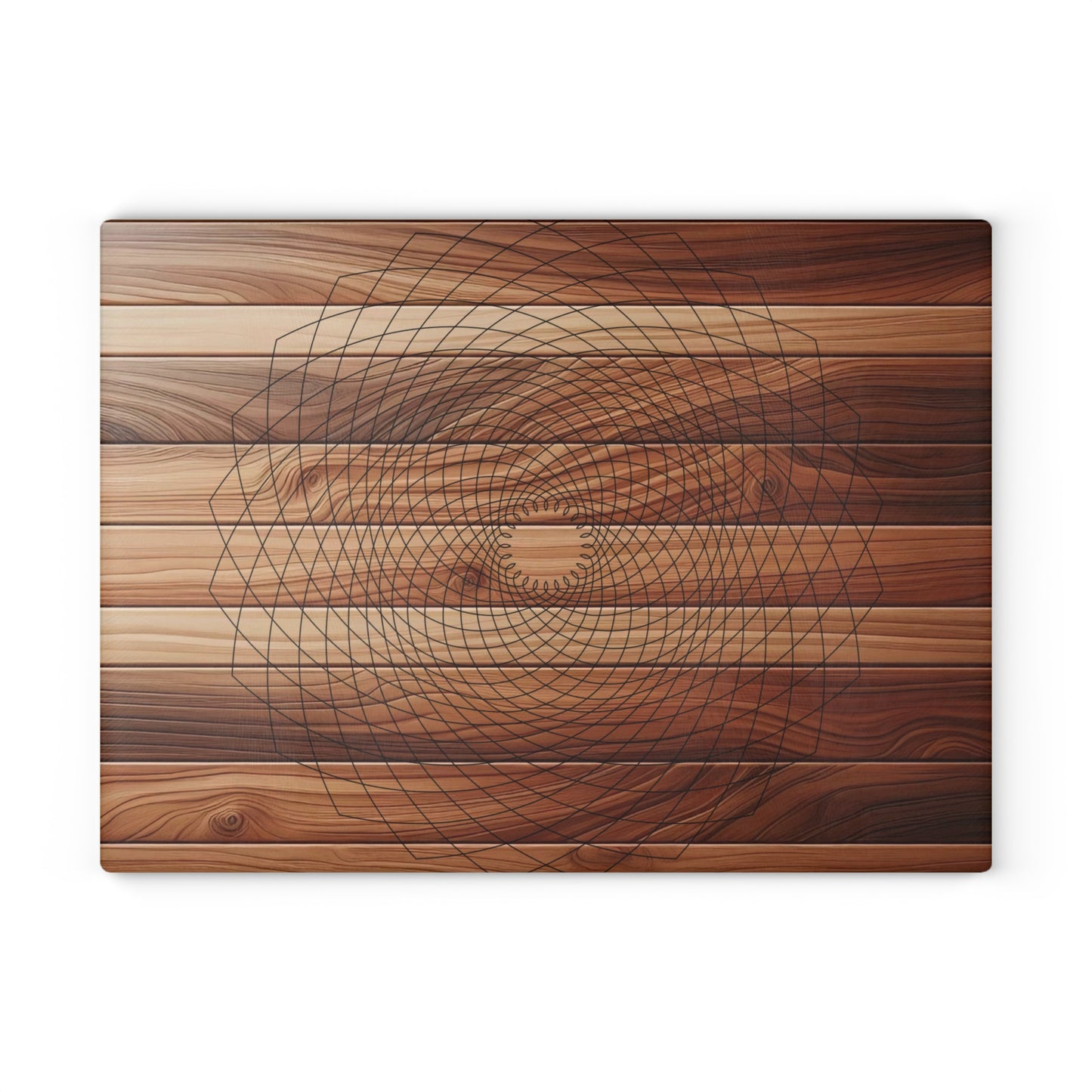 Stylish Geometric Glass Cutting Board
