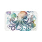 Cute Octopus Bath Mat - Ocean Decor, Nautical Bathroom