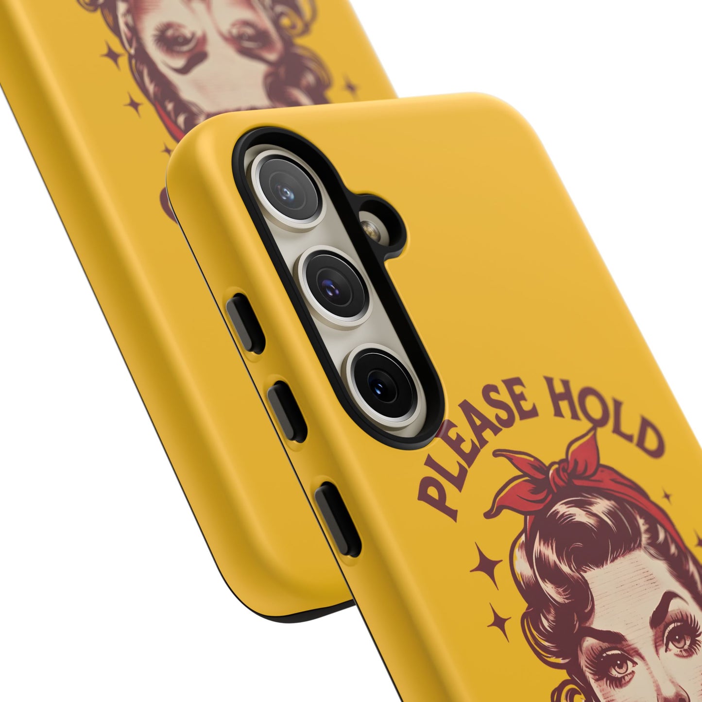Phone Case - "Please Hold, Sarcasm Loading" Retro Pin-Up Tough Case