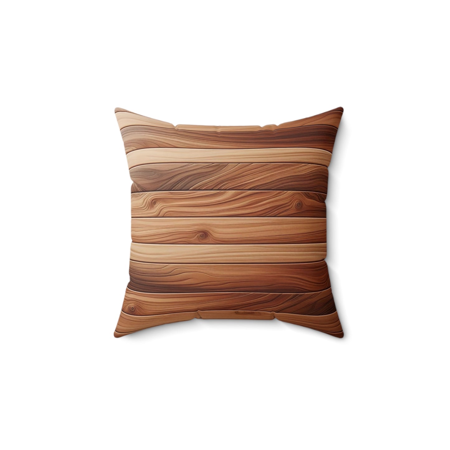 Rustic Wood Pattern Pillow - Cozy Home Decor